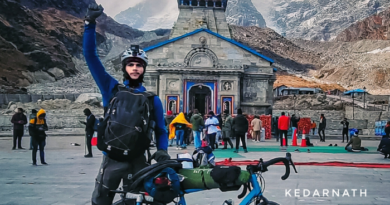 22 year old youth reached Kedarnath by bicycle