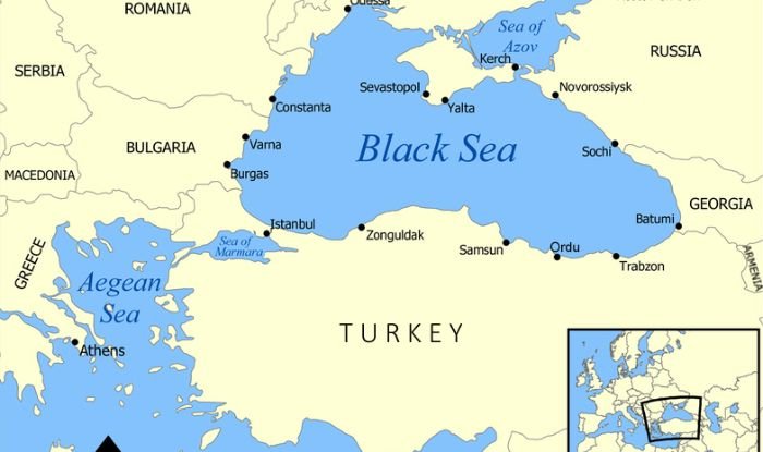 What is Black Sea? What is its relation with black colour?